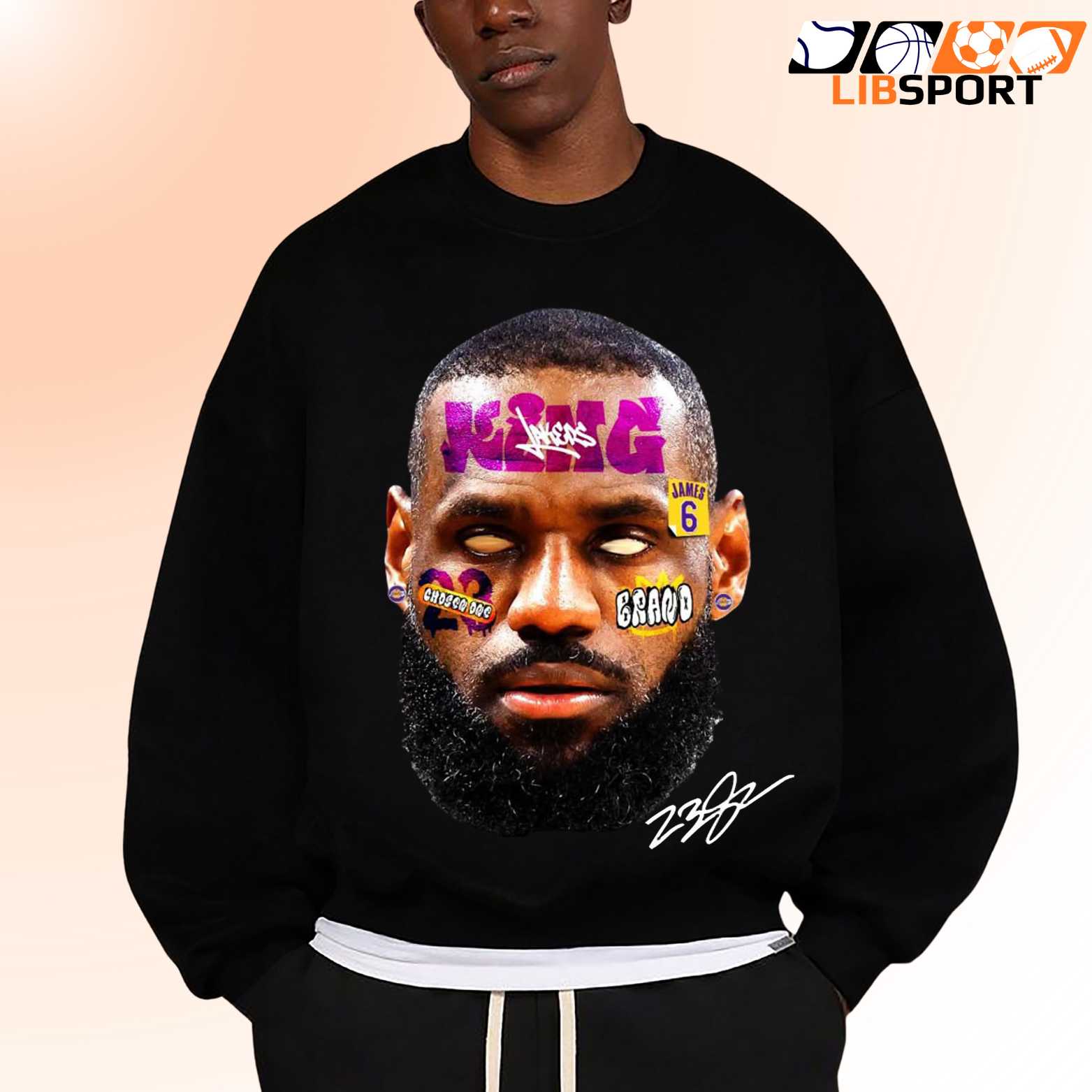 King James T Shirt, Los Angeles Lakers Shirt, Retro Nba Streetwear Tee